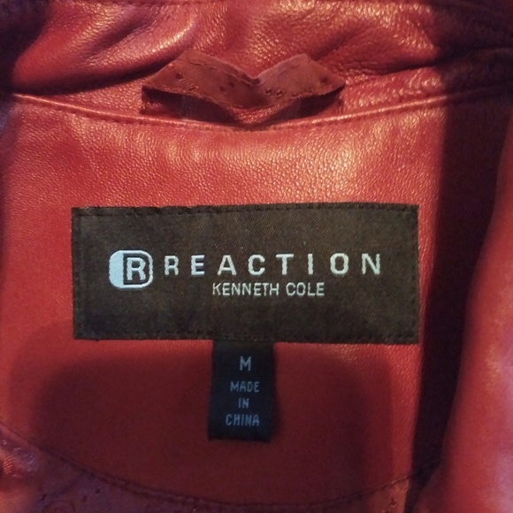 Red leather jacket - Picture 2 of 3